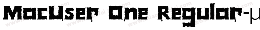 MacUser One Regular字体转换